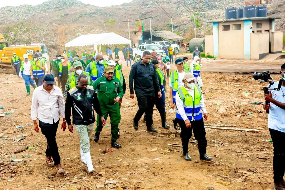 KAMATI YA KUDUMU YA BUNGE YA MAJI NA MAZINGIRA YAKAGUA HALI YA MAZINGIRA DAMPO LA PUGU NA MTO NG’OMBE DAR ES SALAAM