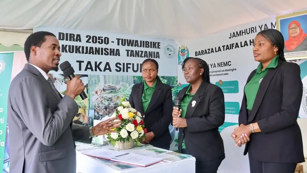 NW OFISI YA WAZIRI MKUU-TAMISEMI (AFYA) DKT. SEIF AZURU BANDA LA NEMC MAONESHO KUELEKEA SIKU YA MAZINGIRA DUNIANI